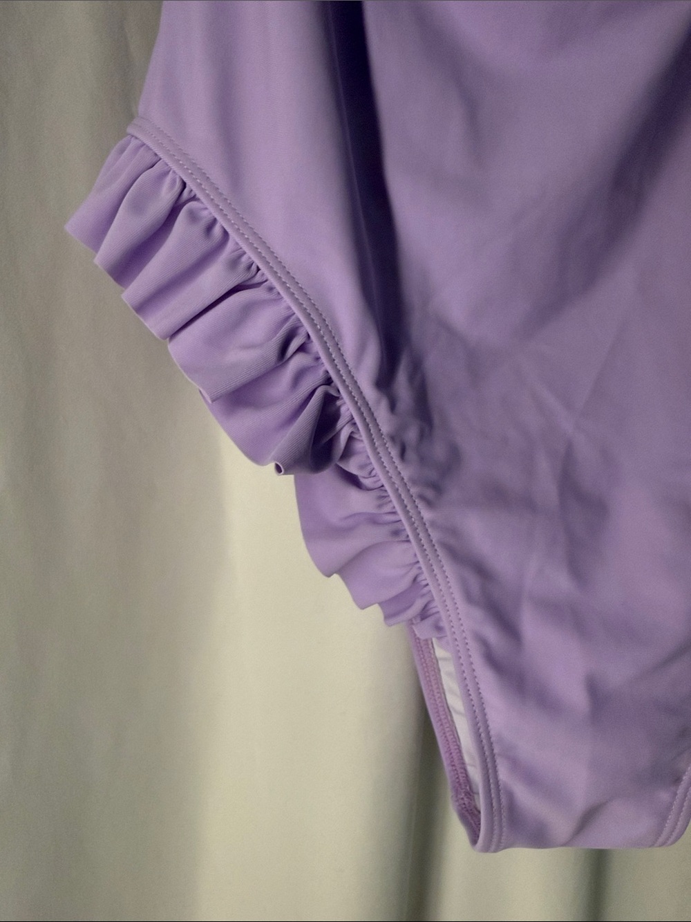 Lavender Ruffled One-Piece Swimsuit - Picture 3 of 8